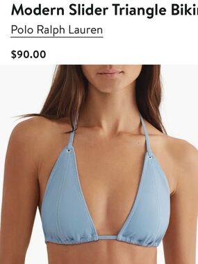 Polo by Ralph Lauren Size M Modern Slider Triangle Bikini Top